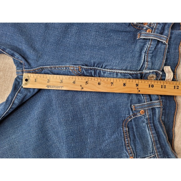 Levis Perfectly Slimming 512 Jeans Women 10M Blue Bootcut Stretch Mid Rise Denim - Picture 6 of 12